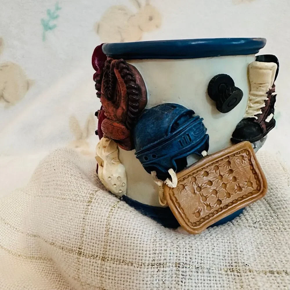 Hockey Themed Pencil Holder Sports  Enthusiast Desk / Office Kitschy Decor